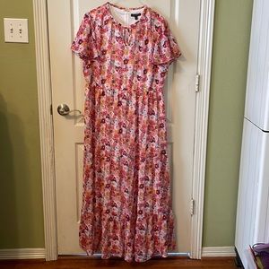 Lane Bryant Flowered Maxi Dress NWT 14/16